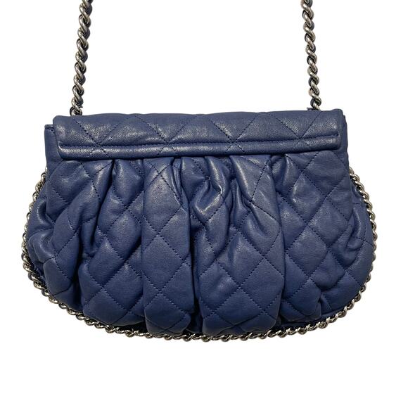 Chanel 2013 Chain Around Flap Bag Quilted Navy Blue Lambskin Leather - Picture 7 of 11